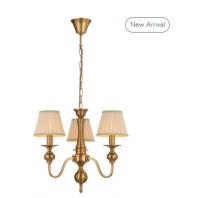 TELBIX-SIEDEL 3 LIGHT PENDANT W/SHADE